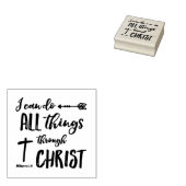 Ik kan alles doen door Christus Rubberstempel (Gestempeld)