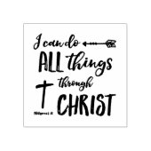 Ik kan alles doen door Christus Rubberstempel (Afrduk)