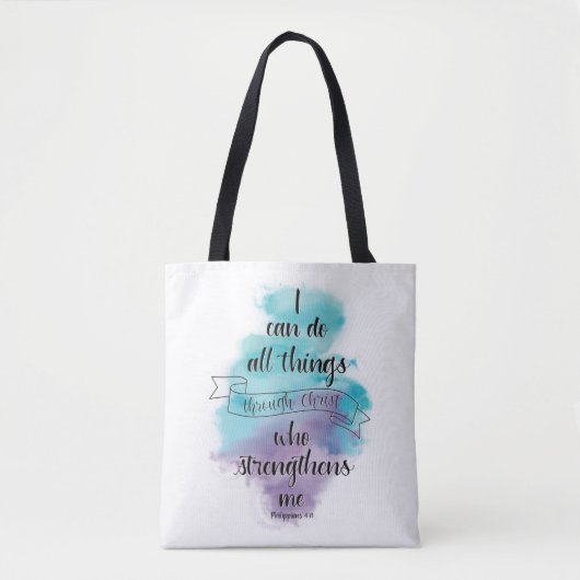 Ik kan alles doen door Christus Tote Bag (Voorkant)