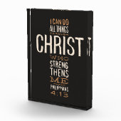 Ik kan alles doen door de Bijbel Verse Fotoblokken (Rechts)