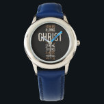 Ik kan alles doen door de Bijbel Verse. Horloge<br><div class="desc">"Ik kan alles doen via een christ die me versterkt" Filippijnen 4:13. Bijbelvers.</div>