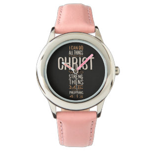 Ik kan alles doen door de Bijbel Verse Horloge