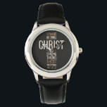 Ik kan alles doen door de Bijbel Verse. Horloge<br><div class="desc">"Ik kan alles doen via een christ die me versterkt" Filippijnen 4:13. Bijbelvers.</div>
