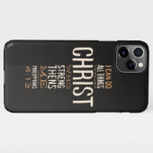 Ik kan alles doen door de Bijbel Verse iPhone Hoesje (Achterkant horizontaal)