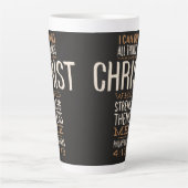 Ik kan alles doen door de Bijbel Verse Latte Mok (Voorkant)