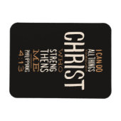 Ik kan alles doen door de Bijbel Verse. Magneet (Horizontaal)