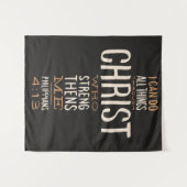 Ik kan alles doen door de Bijbel Verse Wandkleed (Voorkant (horizontaal))