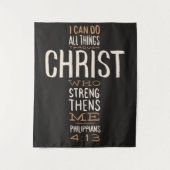 Ik kan alles doen door de Bijbel Verse Wandkleed (Voorkant)