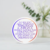 Ik kan alles doen door de Bijbelse Verse van Chris Kaart (Staand voorkant)