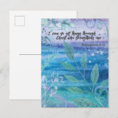 Ik kan alles doen door het Briefkaart van Christus (Voorkant / Achterkant)
