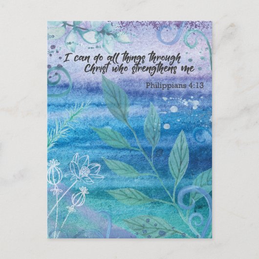 Ik kan alles doen door het Briefkaart van Christus (Voorkant)