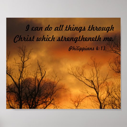 Ik kan alles doen door het poster van Christus (Voorkant)