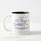 "Ik kan alles doen door middel van Christus" Mok (Links)