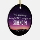 IK KAN ALLES DOEN | Filippijnen 4:13 | CHRISTELIJK Keramisch Ornament (Rechts)