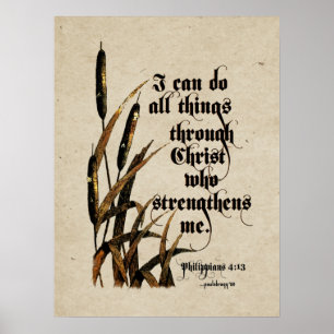 Ik kan alles doen (Filippijnen 4:13) Poster