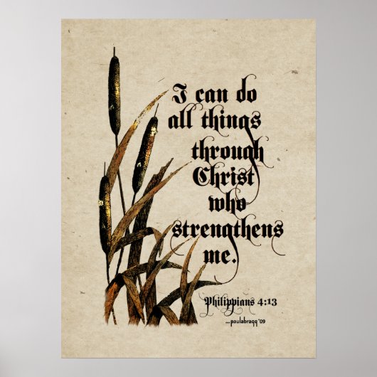 Ik kan alles doen (Filippijnen 4:13) Poster (Voorkant)