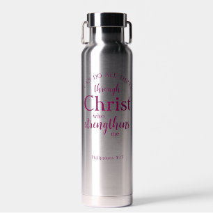 Ik kan alles doen Gepersonaliseerde naam Faith G Waterfles
