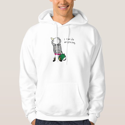 "Ik kan alles doen" Hoodie (Voorkant)