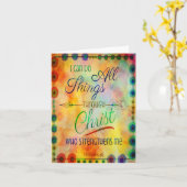 "Ik kan alles doen"  Inspirerend Kaart (Gele Bloem)