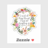 Ik kan alles doen met Christelijke Filippijnen Sticker (Vel)