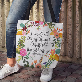 Ik kan alles doen met Christelijke Filippijnen Tote Bag