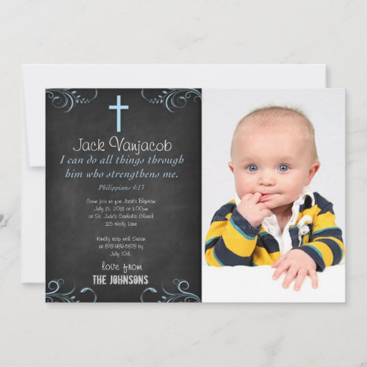 Ik kan alles doen met Christus Baby Kaart (Voorkant)