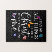 Ik kan alles doen met Christus Butterfly Art Legpuzzel (Horizontaal)