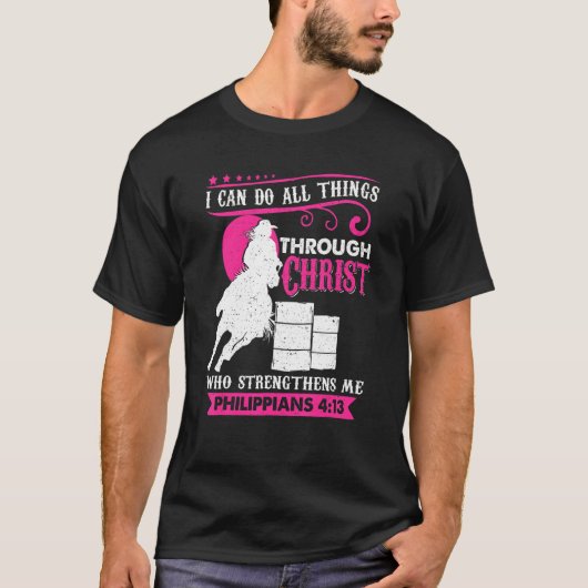 Ik kan alles doen met Christus die M versterkt T-shirt (Voorkant)