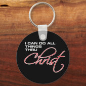 Ik kan alles doen met Christus Osteen Sleutelhanger (Voorkant)