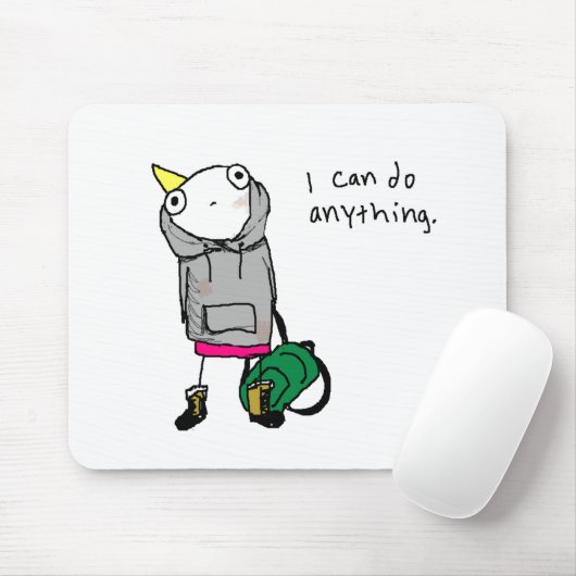 Ik kan alles doen. muismat (Met muis)