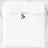 Ik kan alles doen. ronde sticker (Tas)