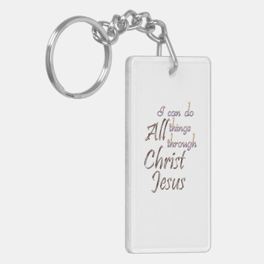 Ik kan alles doen sleutelhanger (Voorkant Links)