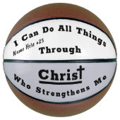 Ik kan alles doen via Christus Basketball Basketbal (Voorkant)