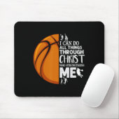 Ik kan alles doen via Christus Basketball Chri Muismat (Met muis)