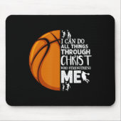 Ik kan alles doen via Christus Basketball Chri Muismat (Voorkant)