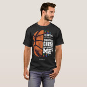 Ik kan alles doen via Christus Basketball Chri T-shirt (Voorkant volledig)