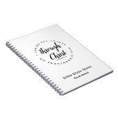 Ik kan alles doen via Christus Bijbelstudie Notitieboek (Rechterzijde)