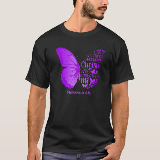 Ik kan alles doen via Christus Butterfly Reling T-shirt