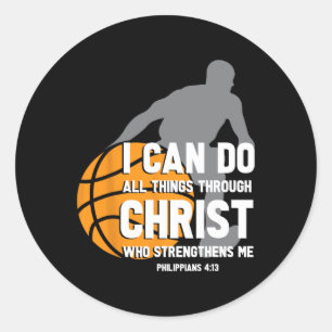 Ik kan alles doen via de Christelijke basis van Ch Ronde Sticker