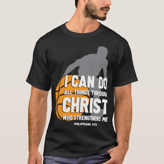 Ik kan alles doen via de Christelijke basis van Ch T-shirt (Voorkant)
