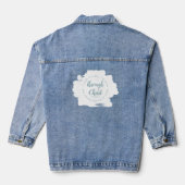 Ik kan alles doen wat Bijbelvers ontwerpen Denim Jacket (Achterkant)