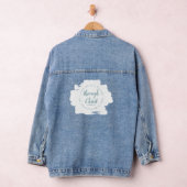 Ik kan alles doen wat Bijbelvers ontwerpen Denim Jacket (Hangar)