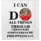 Ik kan alles doen wat Christelijk is... Douchegordijn (Voorkant)