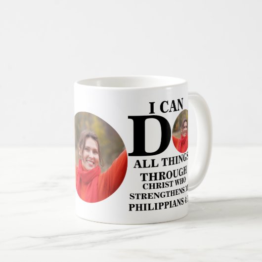 Ik kan alles doen wat Christelijk is... Koffiemok (Voorkant rechts)