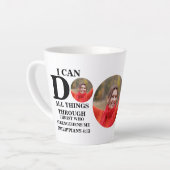 Ik kan alles doen wat Christelijk is... Latte Mok (Linkerhoek)