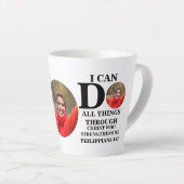 Ik kan alles doen wat Christelijk is... Latte Mok (Rechterhoek)