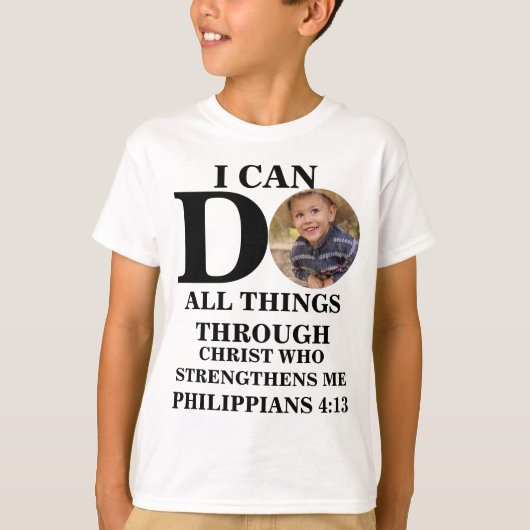 Ik kan alles doen wat Christelijk is... T-shirt (Voorkant)