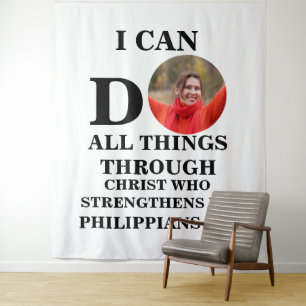 Ik kan alles doen wat Christelijk is... Wandkleed