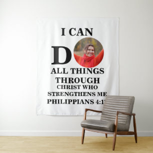 Ik kan alles doen wat Christelijk is... Wandkleed