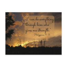 Ik kan alles doen wat Filippenzen 4:13 Briefkaart